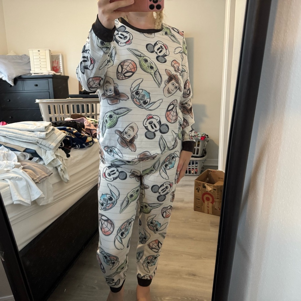 Disney 100 Anniversay Character Pajamas - Black and White